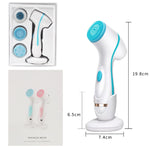 Facial Cleansing Brush with silicone heads for deep cleaning