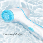 Facial Cleansing Brush with silicone heads for deep cleaning