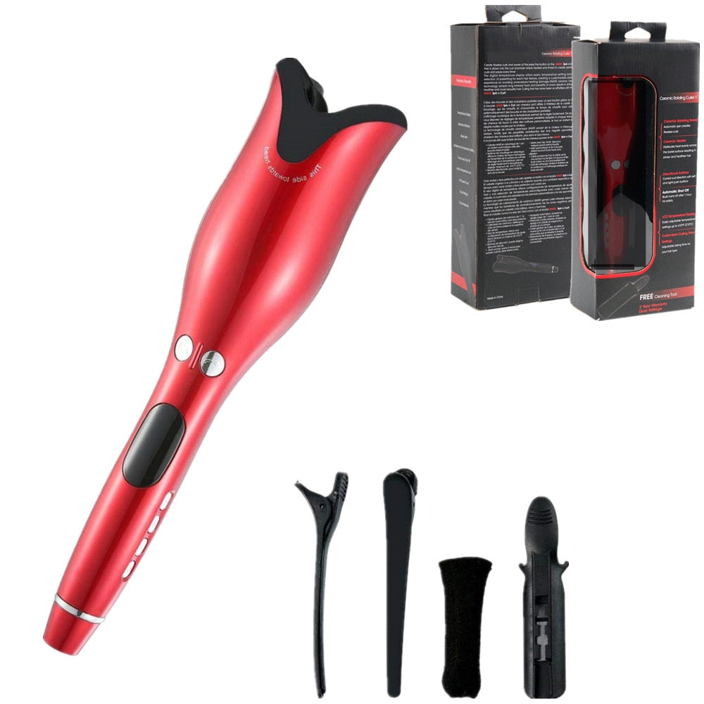 Auto Rotating Ceramic Hair Curler for effortless styling