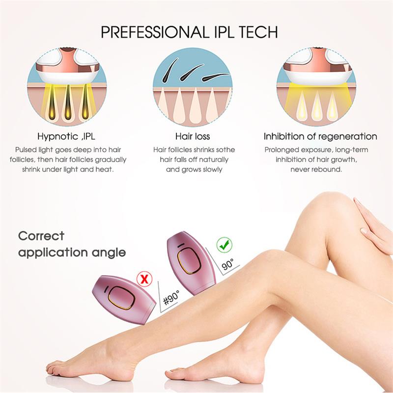 IPL Hair Removal Device for safe home use