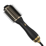 Elegant Black Golden Hot Air Brush 2.0 for all hair types