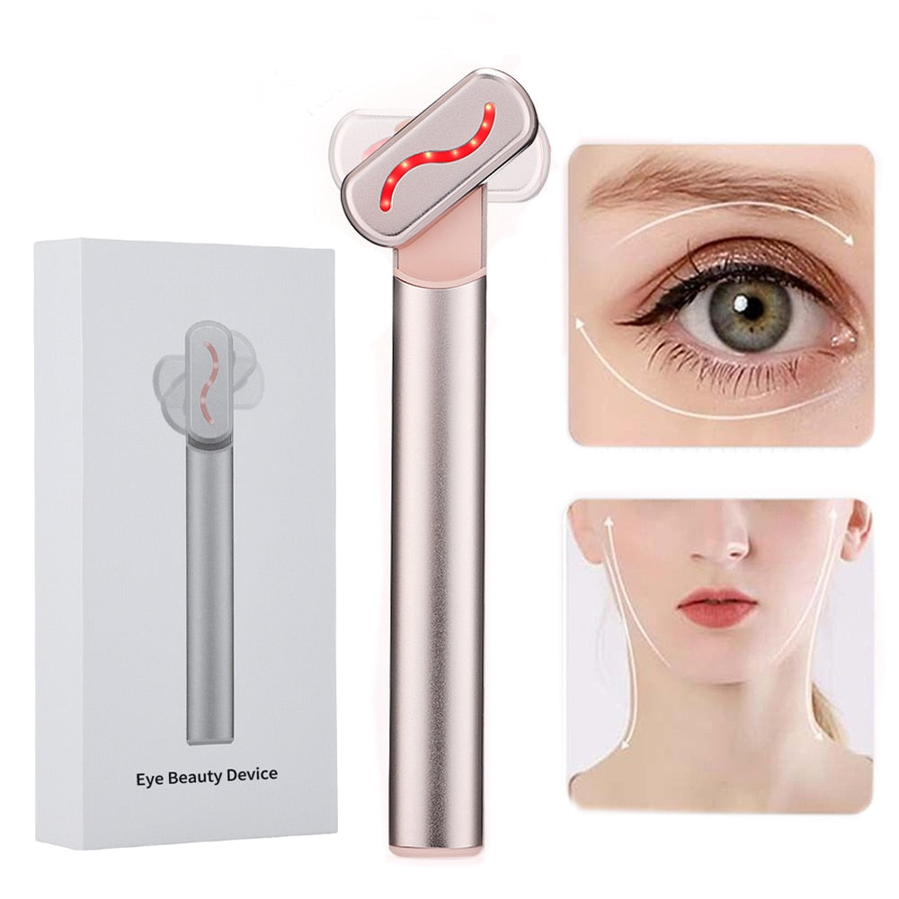 Red LED Light 4-in-1 Skincare Tool Wand