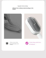 One Button - Self Cleaning Hair Brush