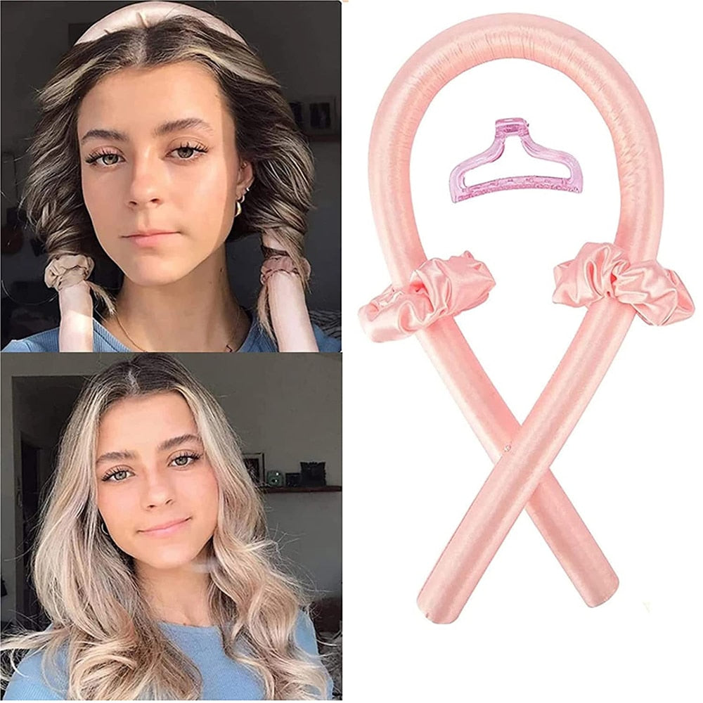 Heatless Curling Rod Headband for damage-free curls