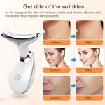 EMS Neck Massager for skin tightening and anti-wrinkle therapy