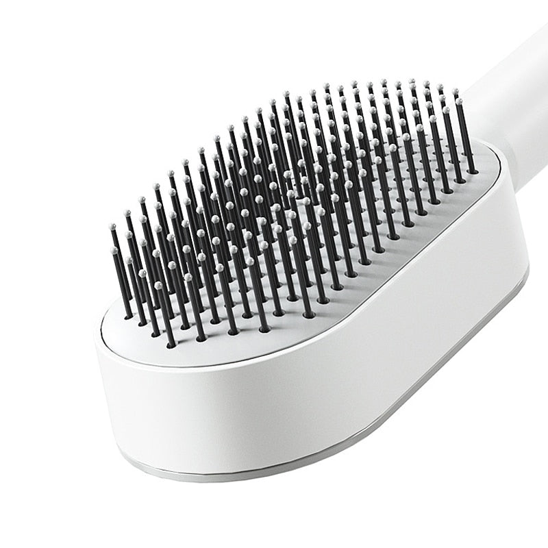 One Button - Self Cleaning Hair Brush