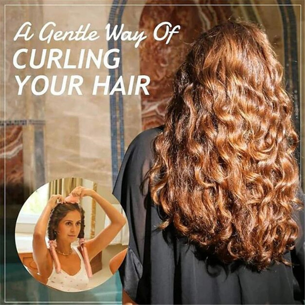 Heatless Curling Rod Headband for damage-free curls