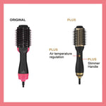 Elegant Black Golden Hot Air Brush 2.0 for all hair types